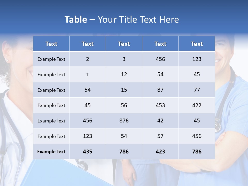 Stethoscope Doctor Clinic PowerPoint Template