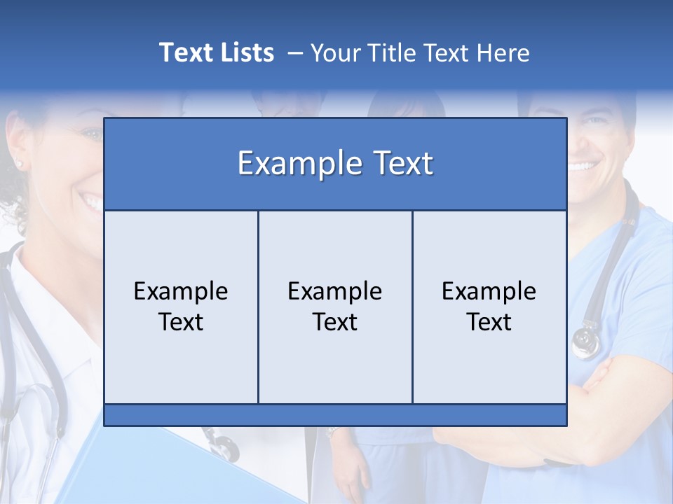 Stethoscope Doctor Clinic PowerPoint Template