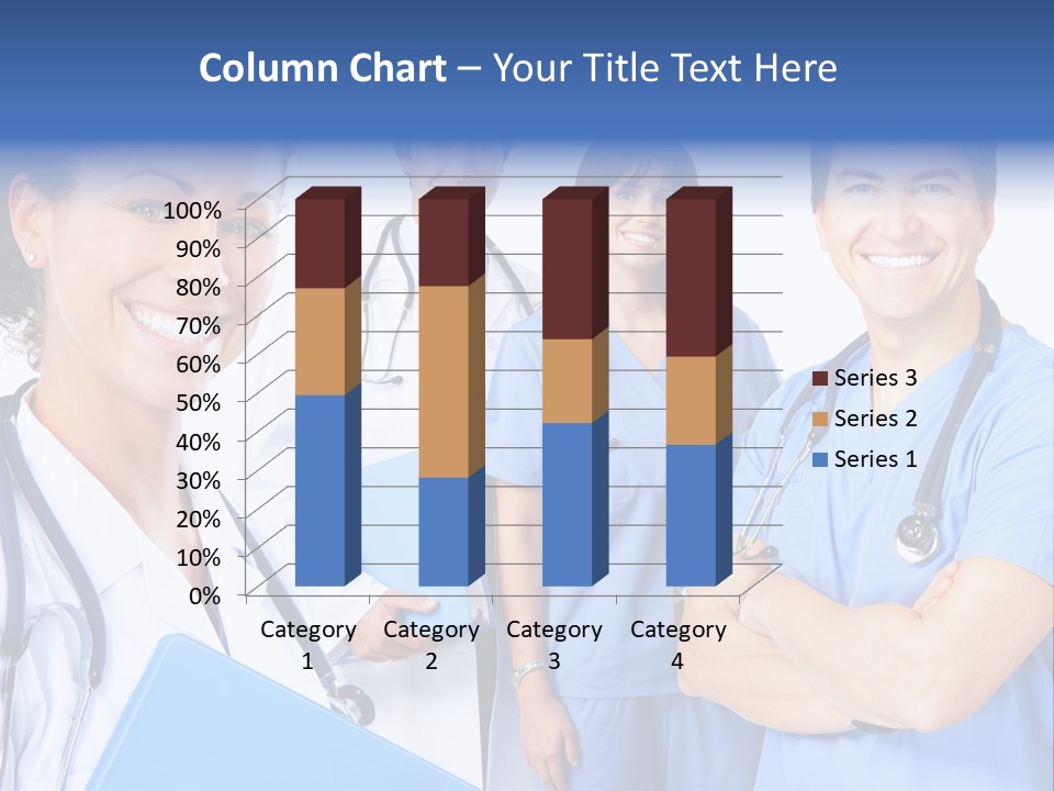 Stethoscope Doctor Clinic PowerPoint Template