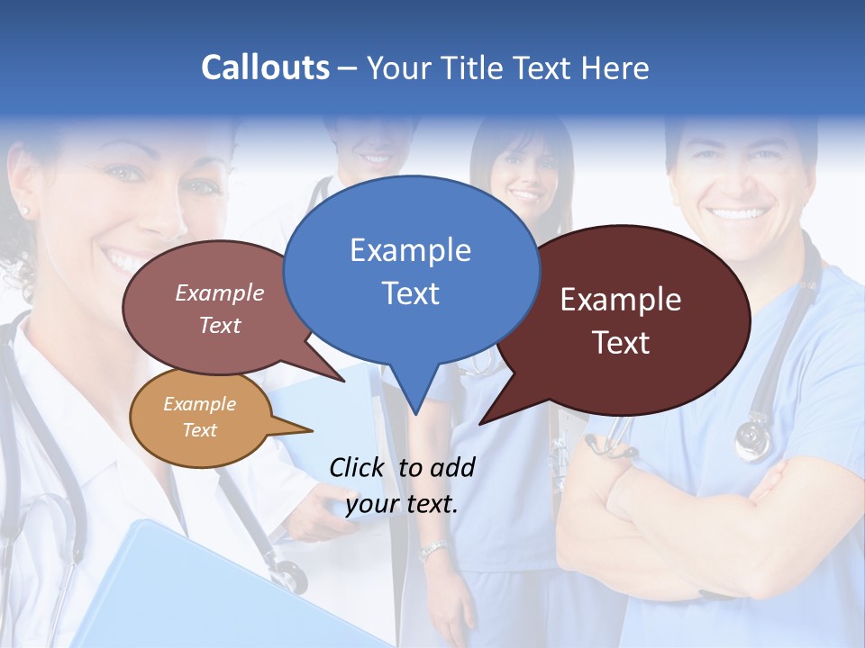 Stethoscope Doctor Clinic PowerPoint Template