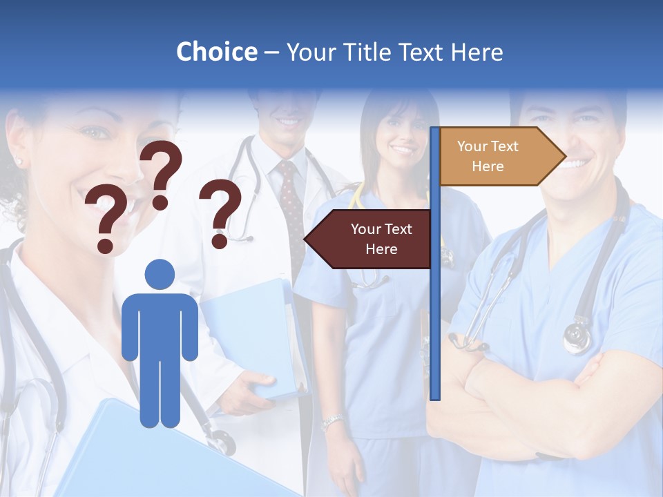 Stethoscope Doctor Clinic PowerPoint Template