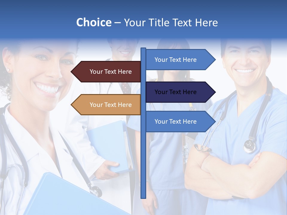 Stethoscope Doctor Clinic PowerPoint Template