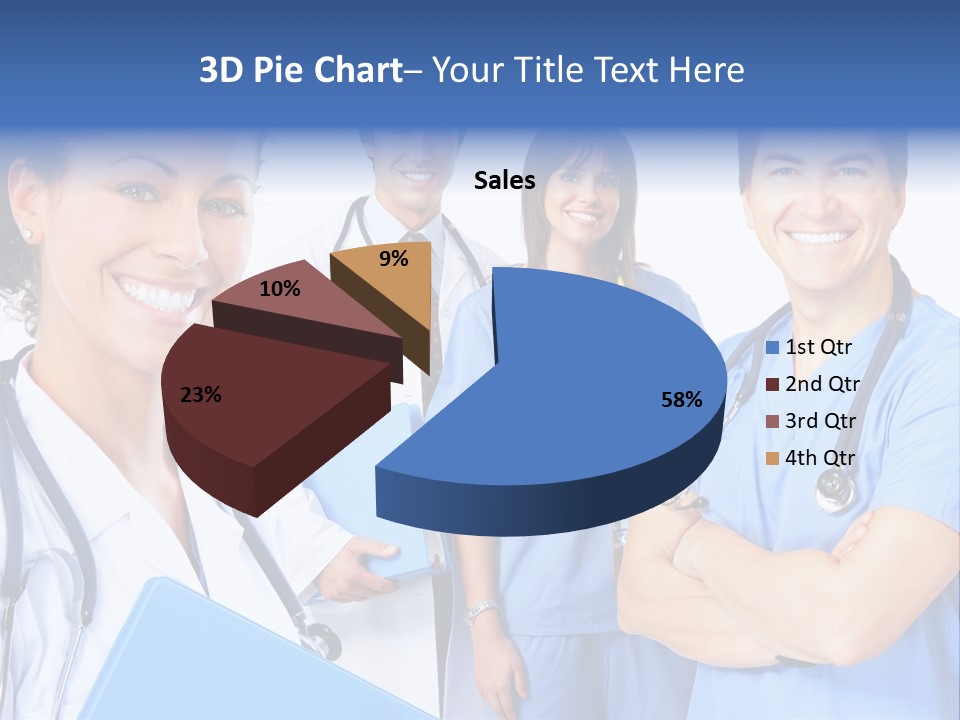 Stethoscope Doctor Clinic PowerPoint Template