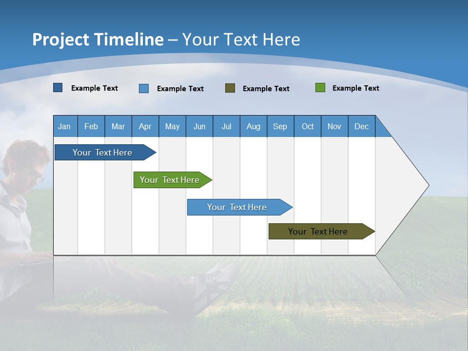Laptop Write Connectivity PowerPoint Template