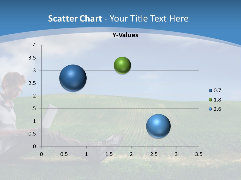 Laptop Write Connectivity PowerPoint Template