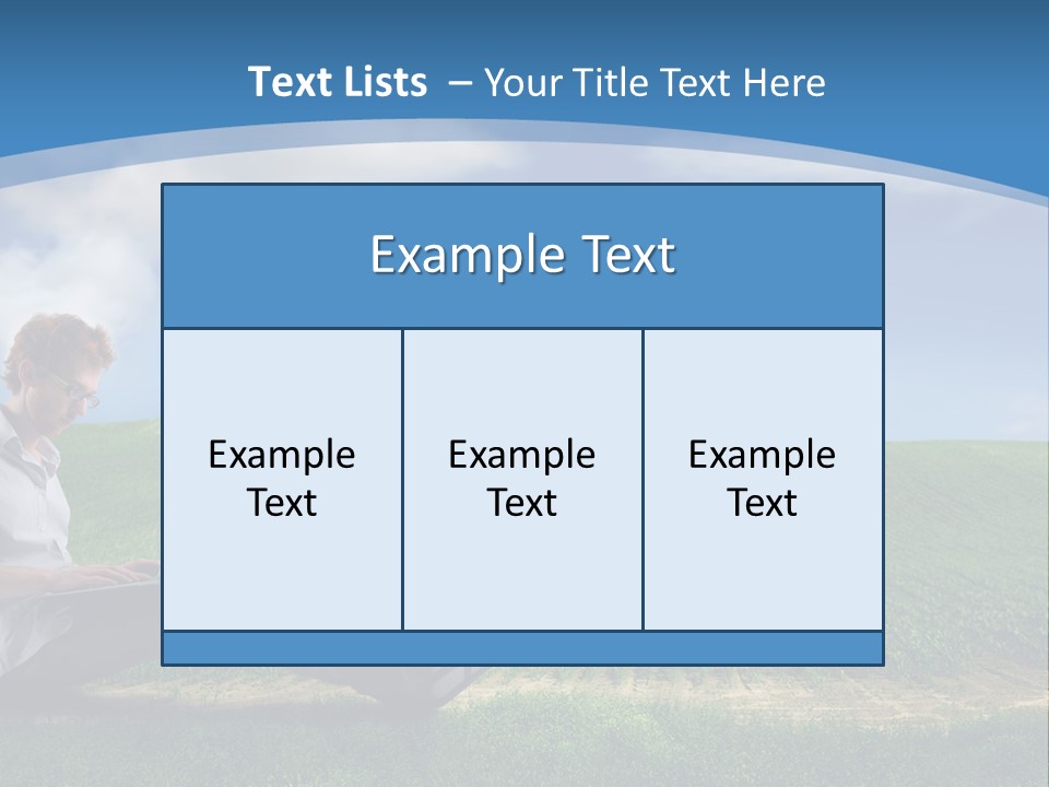 Laptop Write Connectivity PowerPoint Template