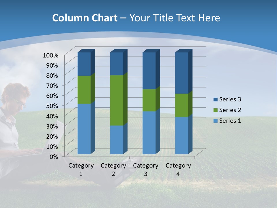 Laptop Write Connectivity PowerPoint Template