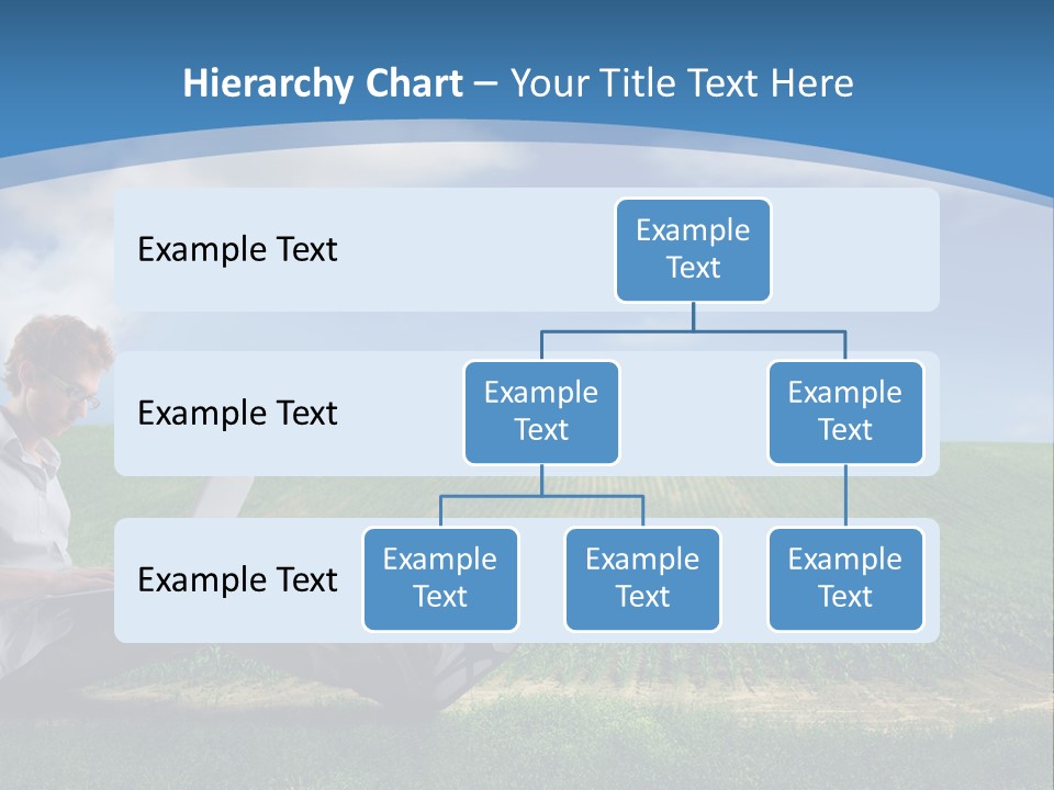 Laptop Write Connectivity PowerPoint Template
