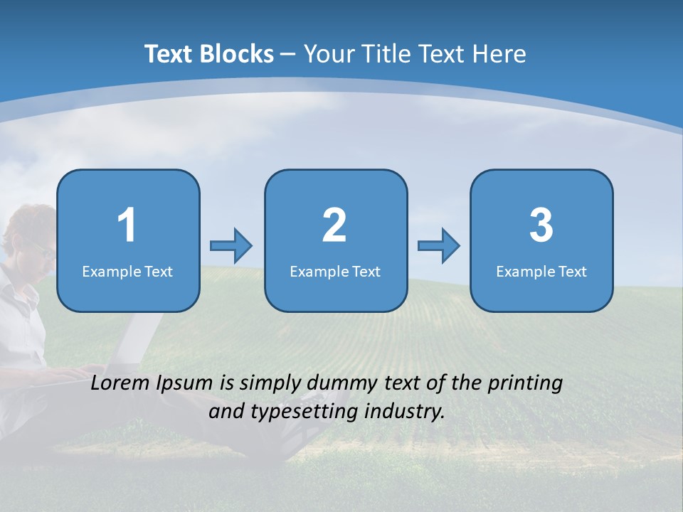 Laptop Write Connectivity PowerPoint Template