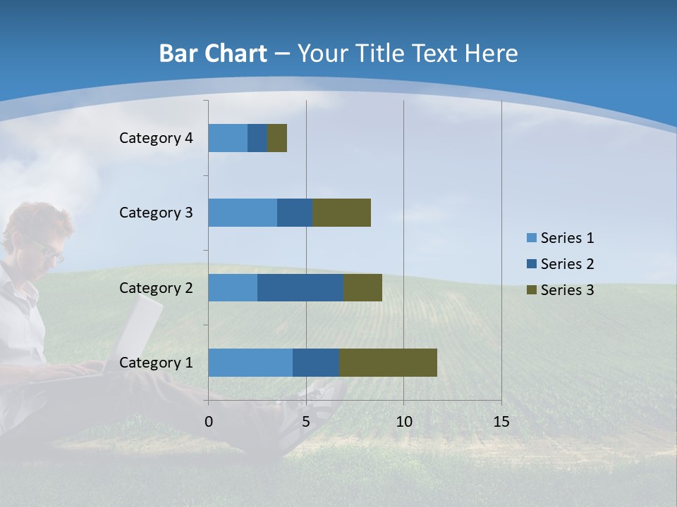 Laptop Write Connectivity PowerPoint Template