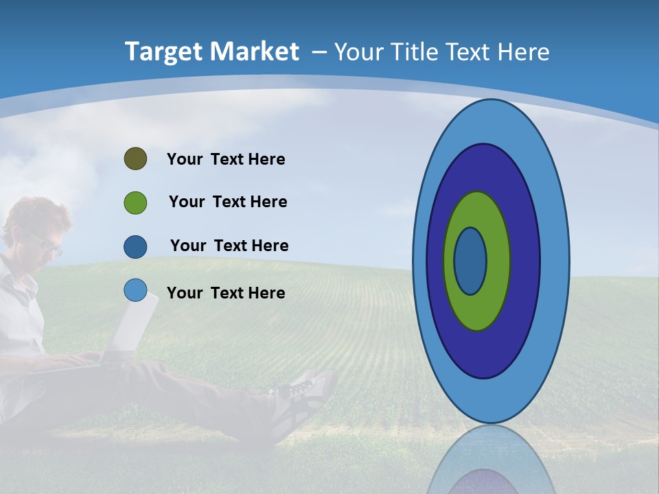 Laptop Write Connectivity PowerPoint Template