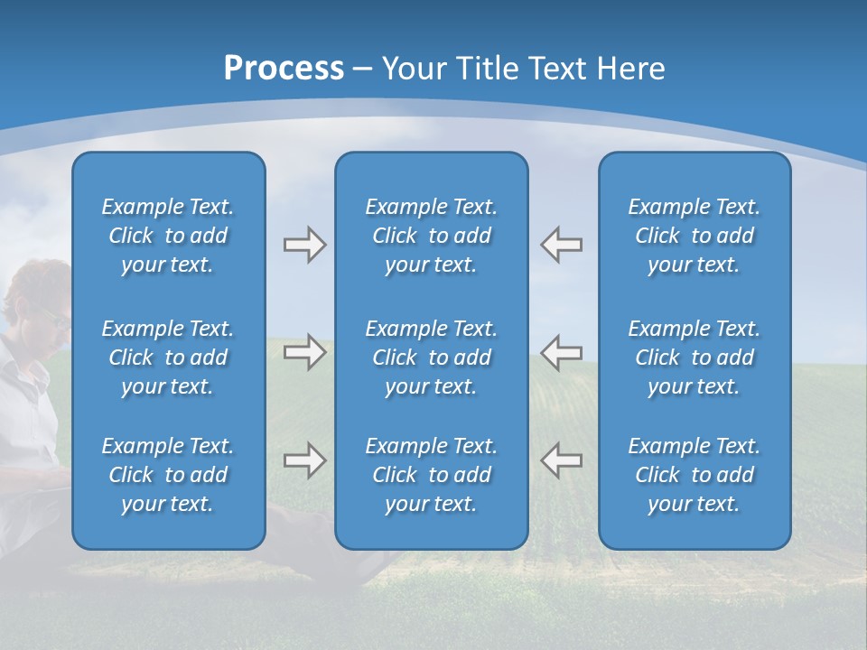 Laptop Write Connectivity PowerPoint Template