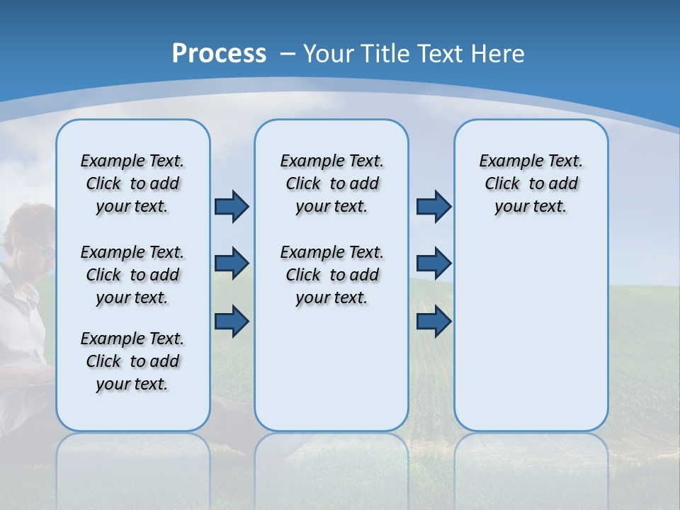 Laptop Write Connectivity PowerPoint Template