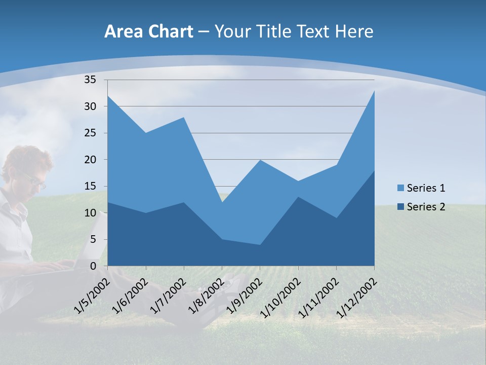 Laptop Write Connectivity PowerPoint Template