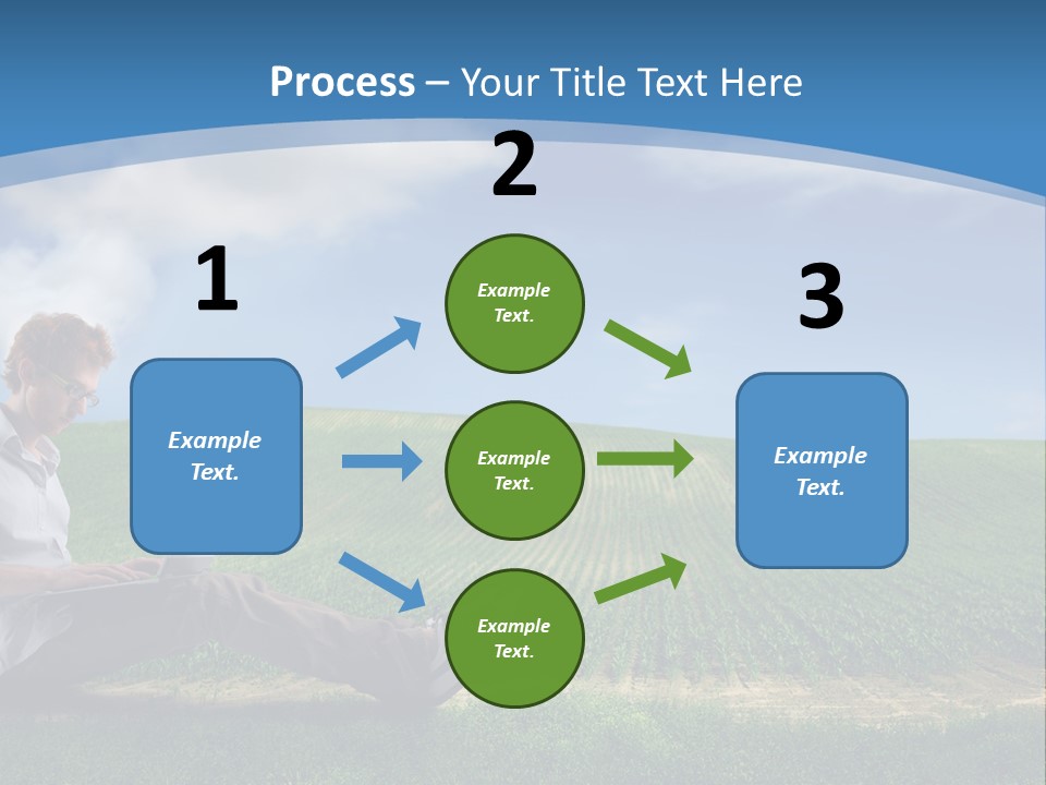Laptop Write Connectivity PowerPoint Template