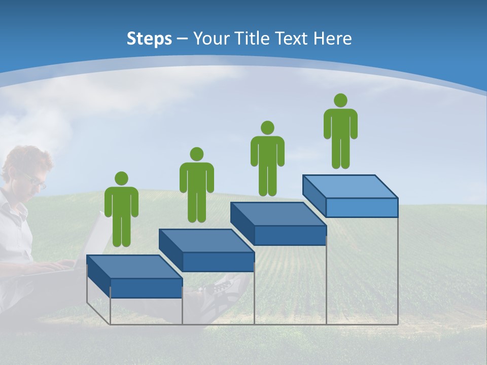 Laptop Write Connectivity PowerPoint Template