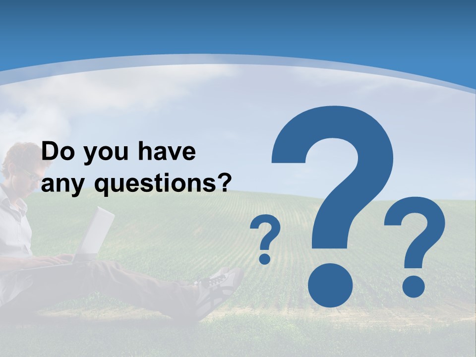 Laptop Write Connectivity PowerPoint Template