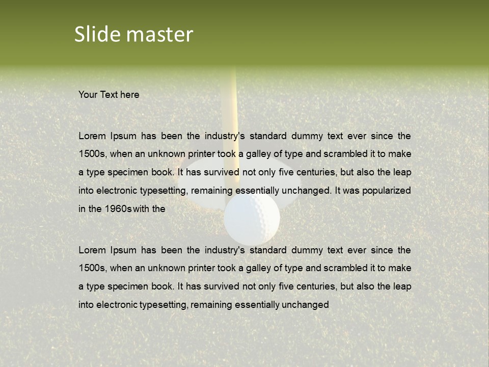 Long Inch Shadow PowerPoint Template