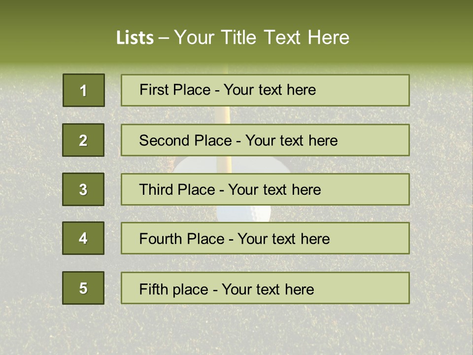 Long Inch Shadow PowerPoint Template