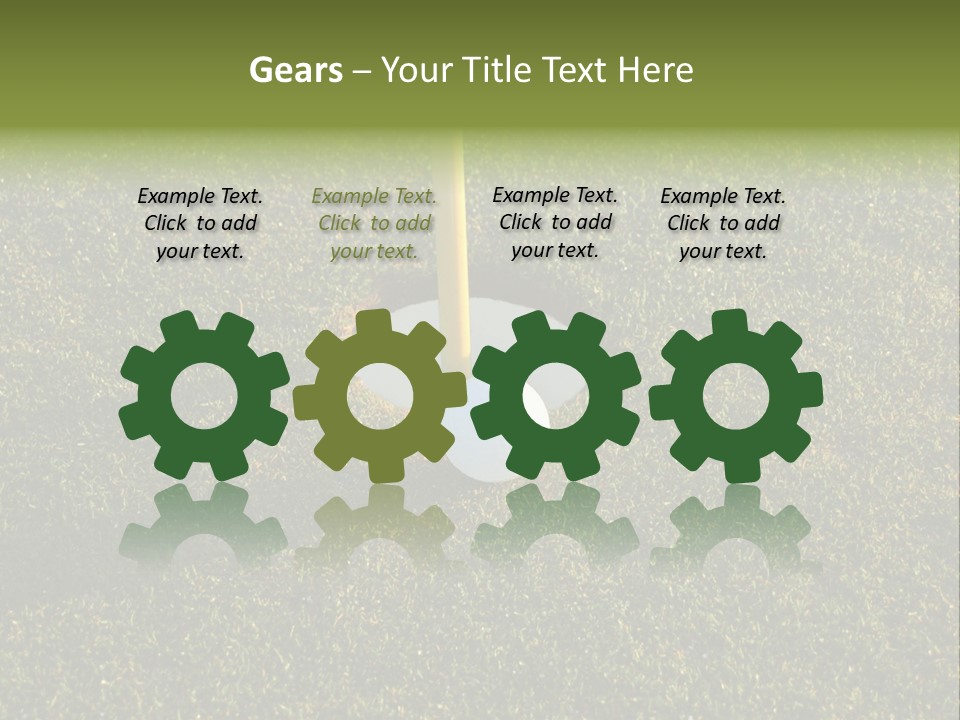 Long Inch Shadow PowerPoint Template