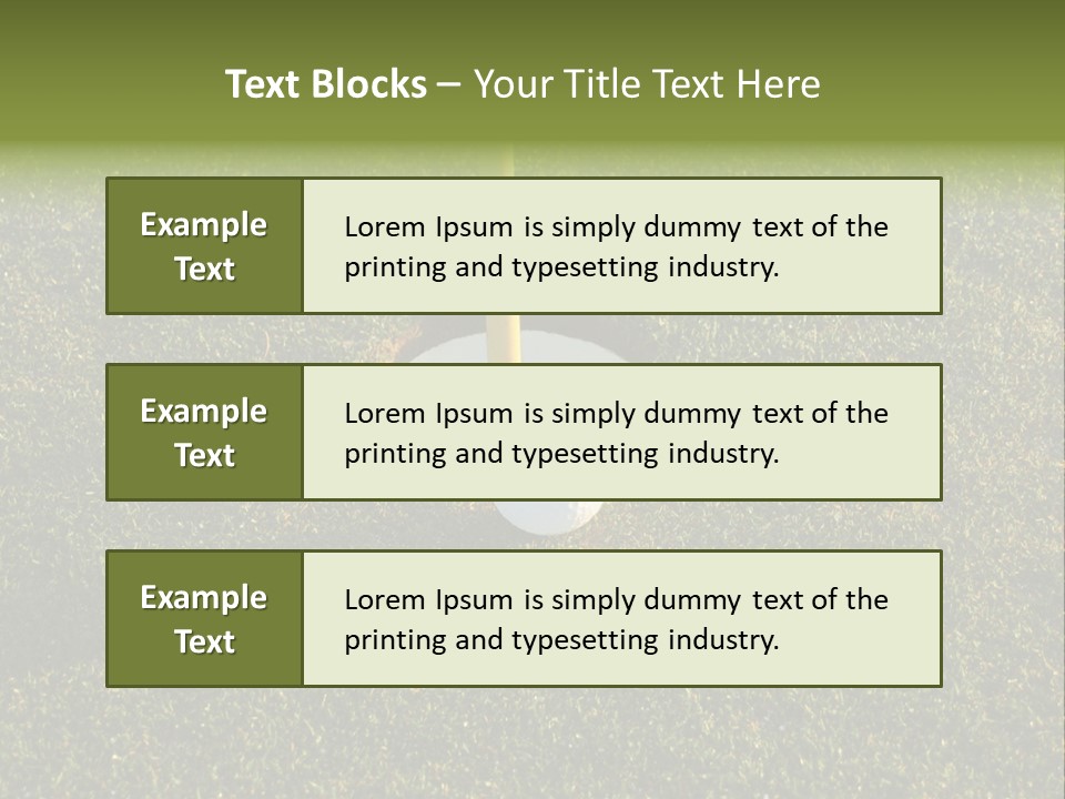 Long Inch Shadow PowerPoint Template