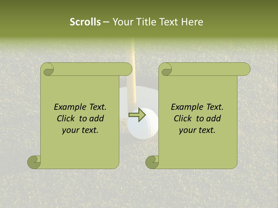 Long Inch Shadow PowerPoint Template