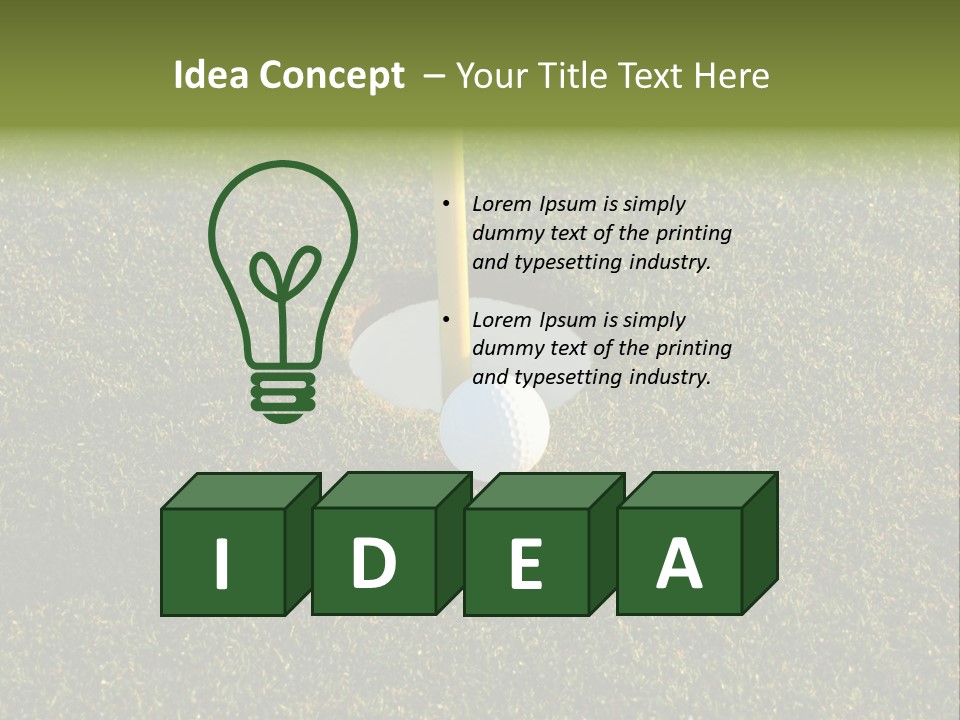 Long Inch Shadow PowerPoint Template