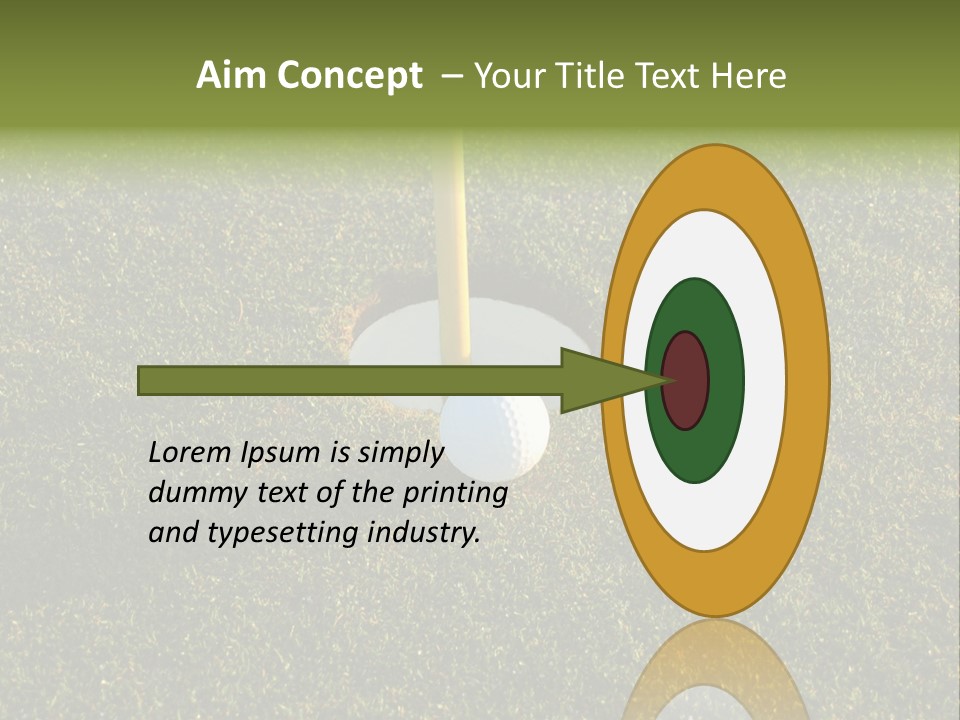 Long Inch Shadow PowerPoint Template