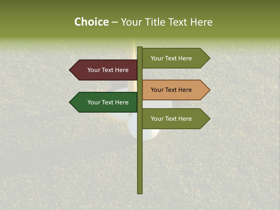 Long Inch Shadow PowerPoint Template