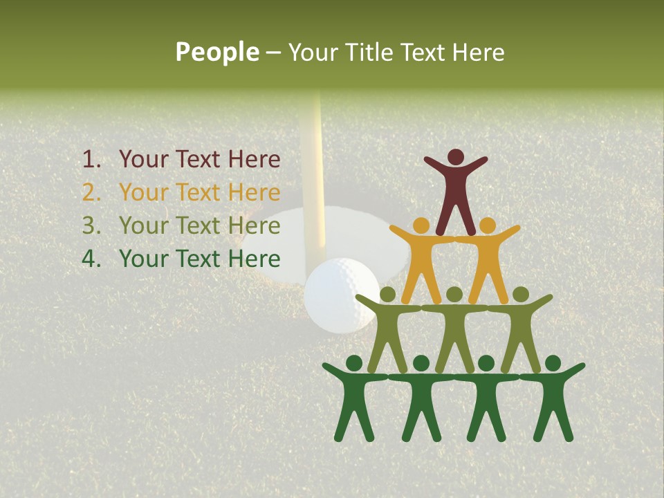 Long Inch Shadow PowerPoint Template