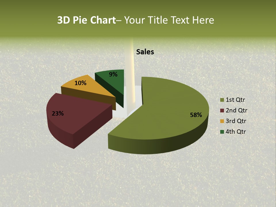 Long Inch Shadow PowerPoint Template