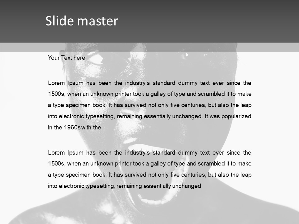 Feminine Paint Woman PowerPoint Template