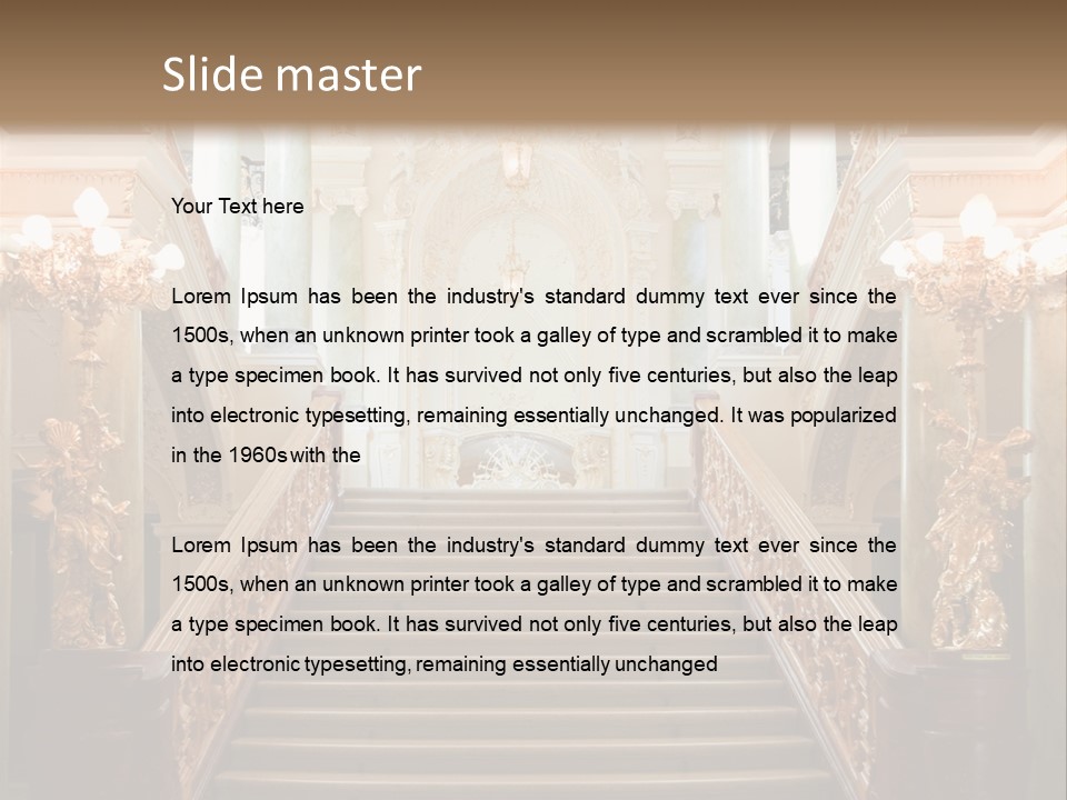 Lighting Theater Column PowerPoint Template