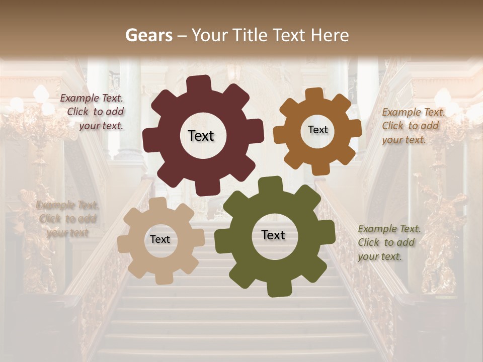 Lighting Theater Column PowerPoint Template