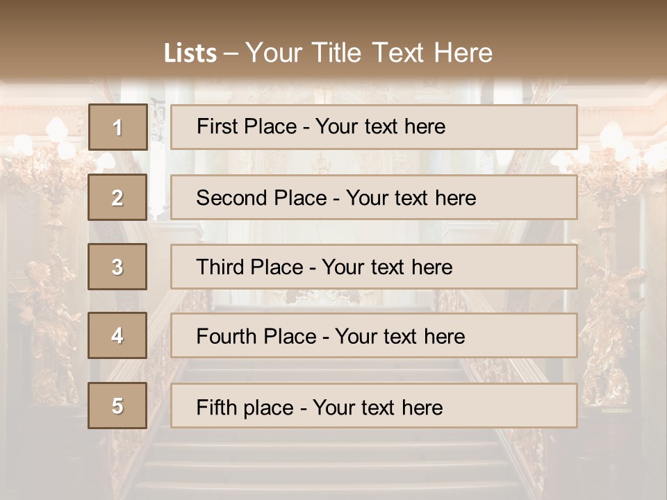 Lighting Theater Column PowerPoint Template