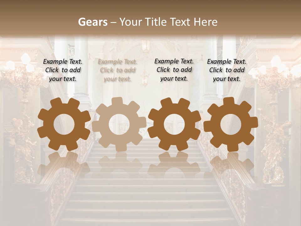 Lighting Theater Column PowerPoint Template