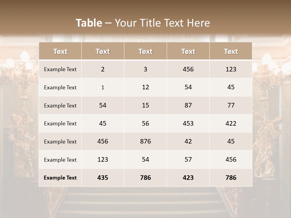 Lighting Theater Column PowerPoint Template