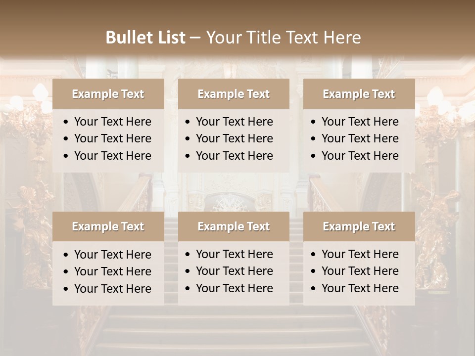 Lighting Theater Column PowerPoint Template