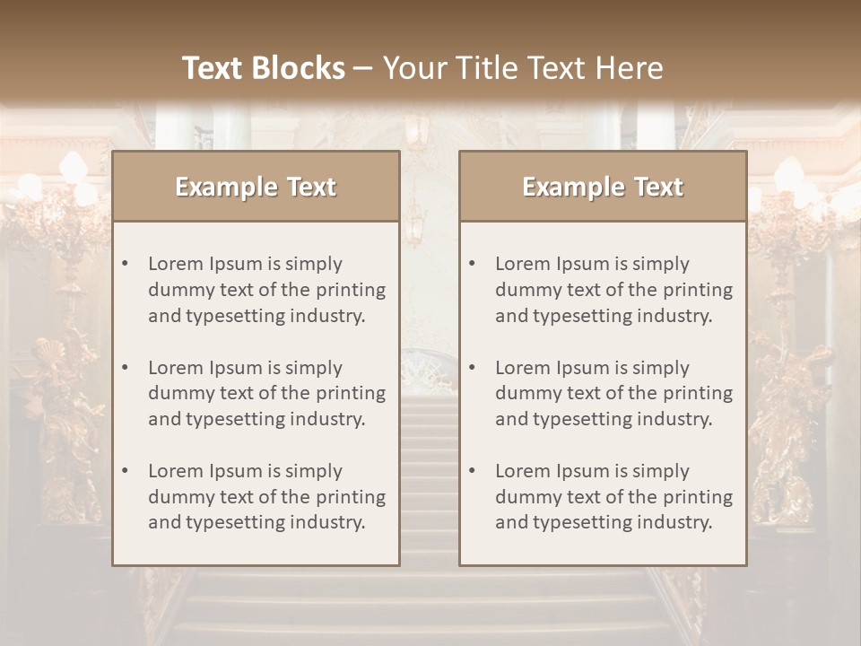 Lighting Theater Column PowerPoint Template