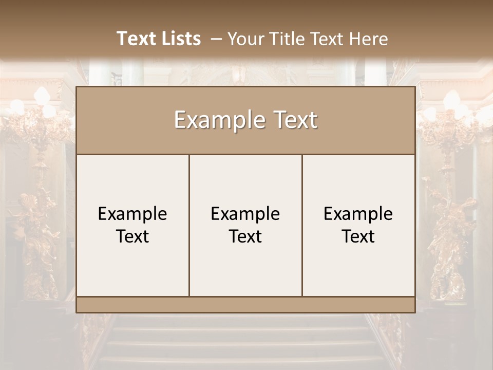 Lighting Theater Column PowerPoint Template