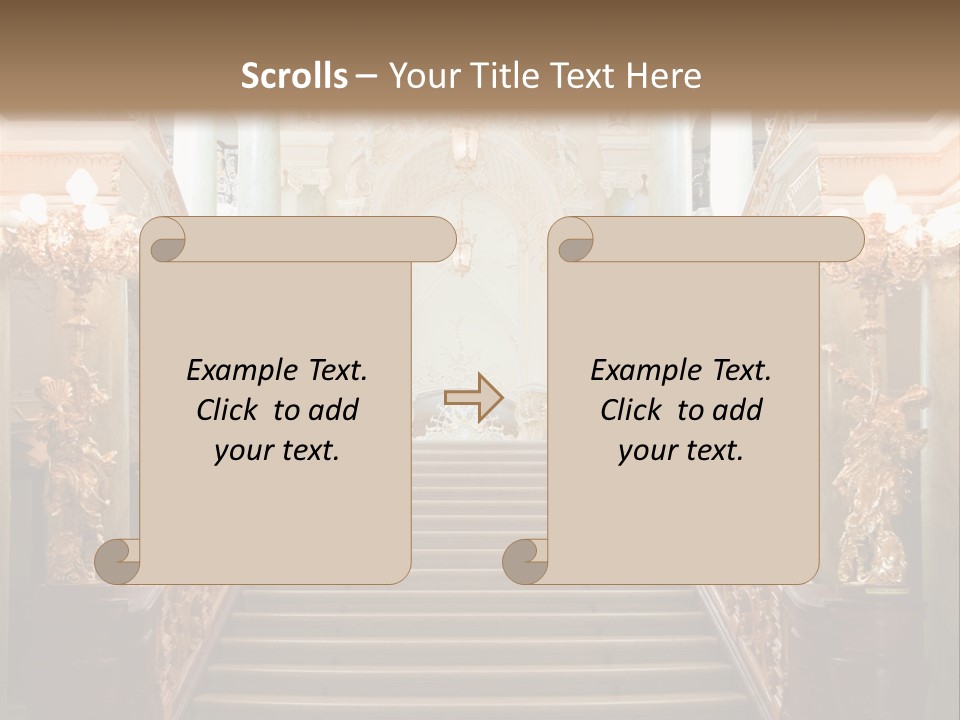 Lighting Theater Column PowerPoint Template