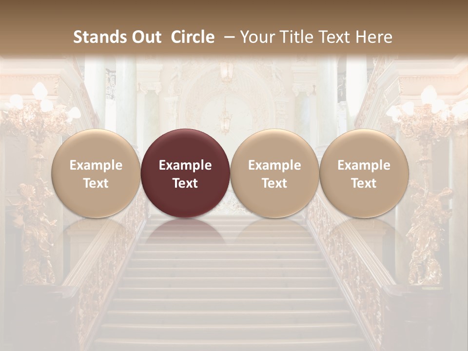 Lighting Theater Column PowerPoint Template