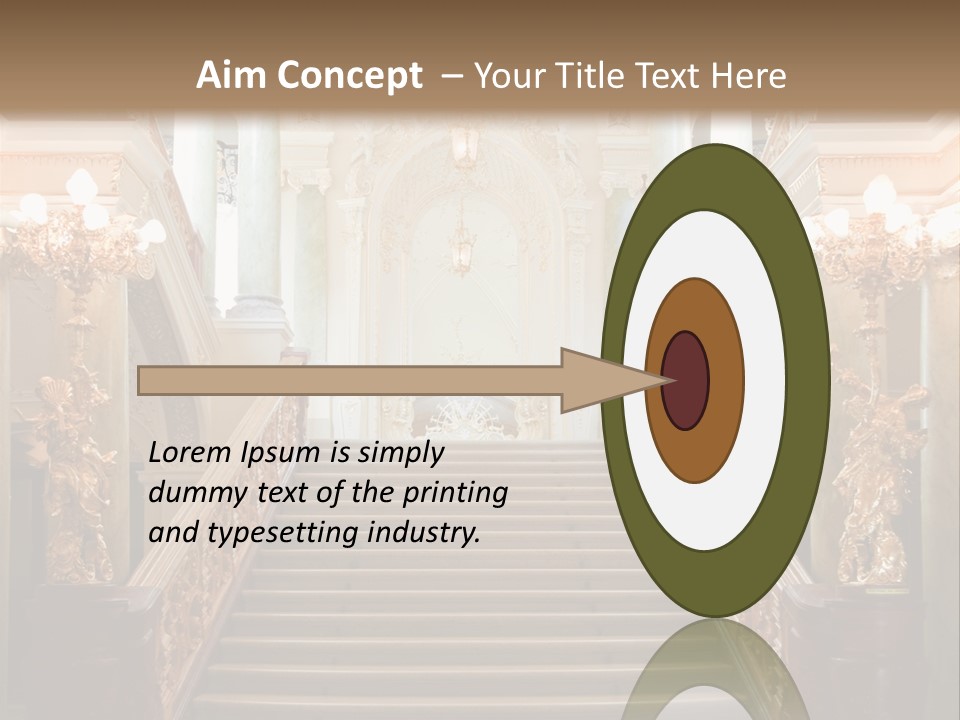 Lighting Theater Column PowerPoint Template