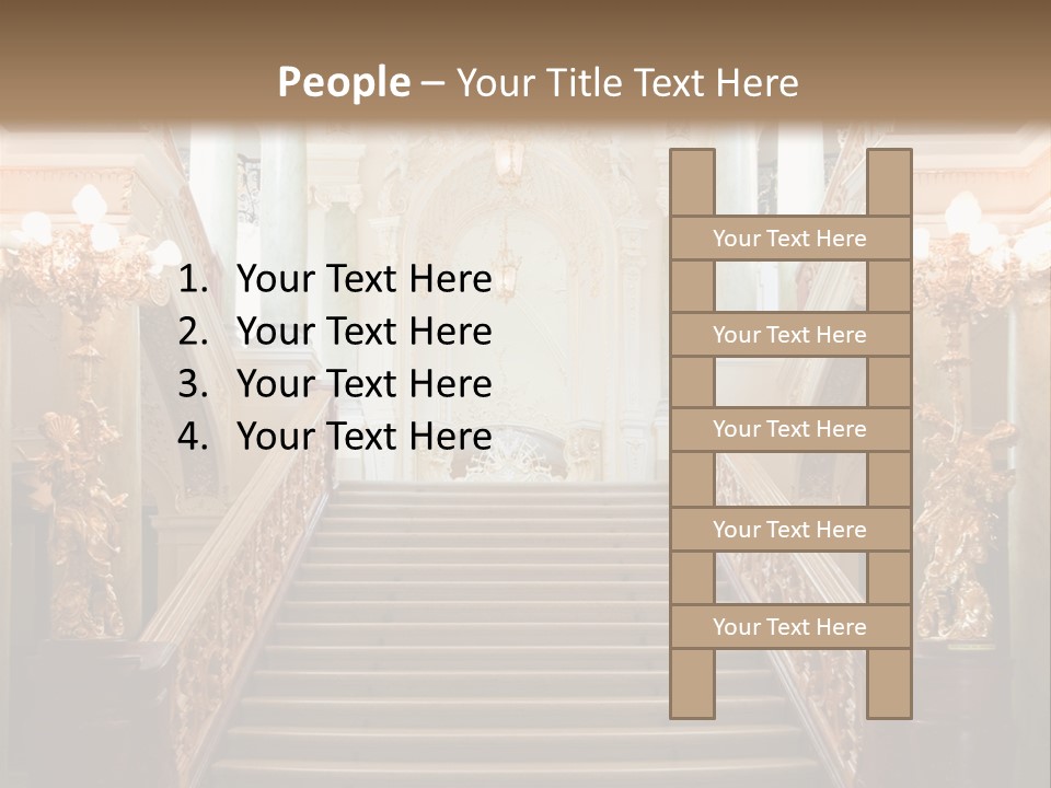 Lighting Theater Column PowerPoint Template