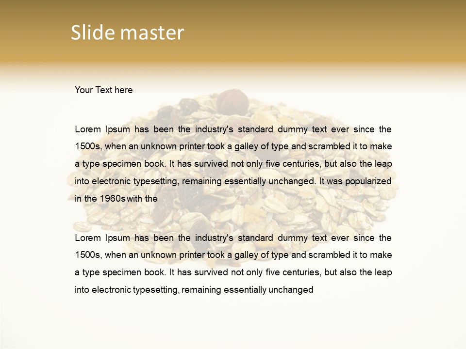 Healthy Cereal Nut PowerPoint Template