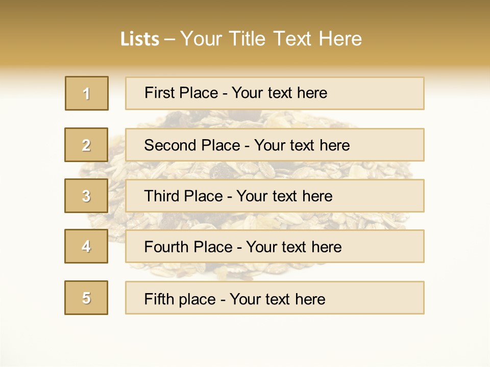 Healthy Cereal Nut PowerPoint Template