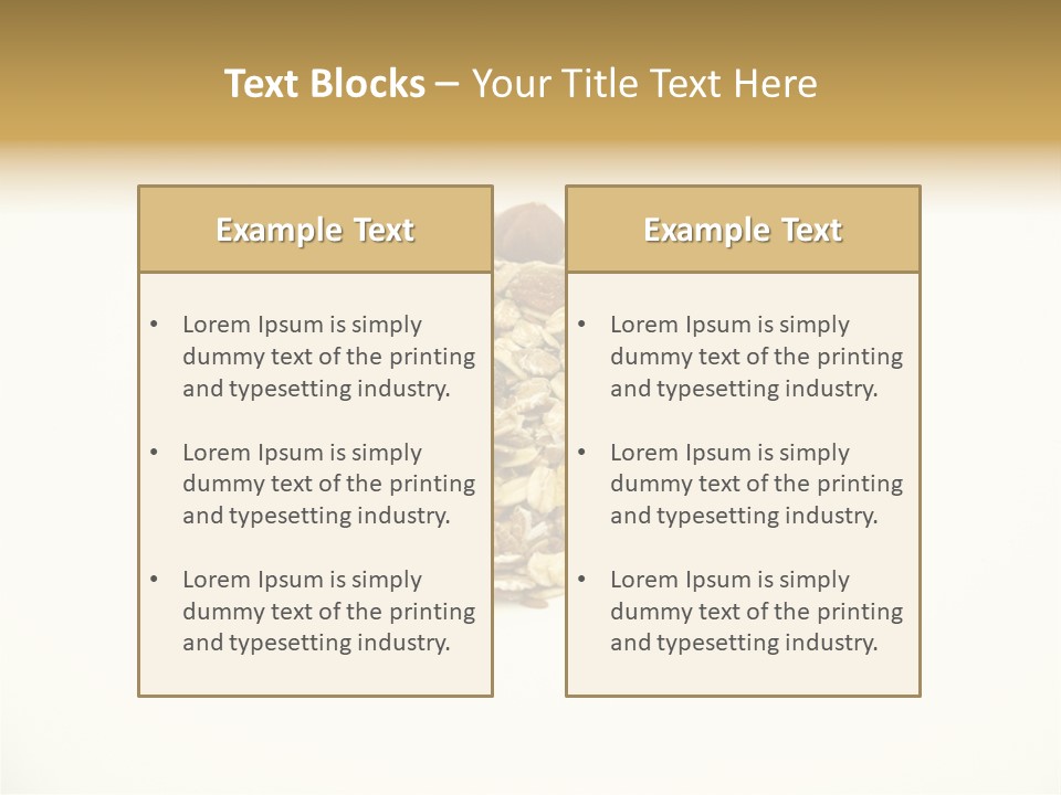 Healthy Cereal Nut PowerPoint Template