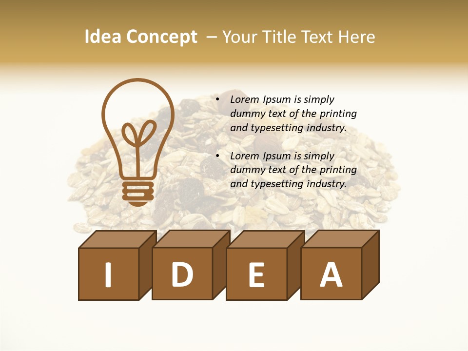 Healthy Cereal Nut PowerPoint Template