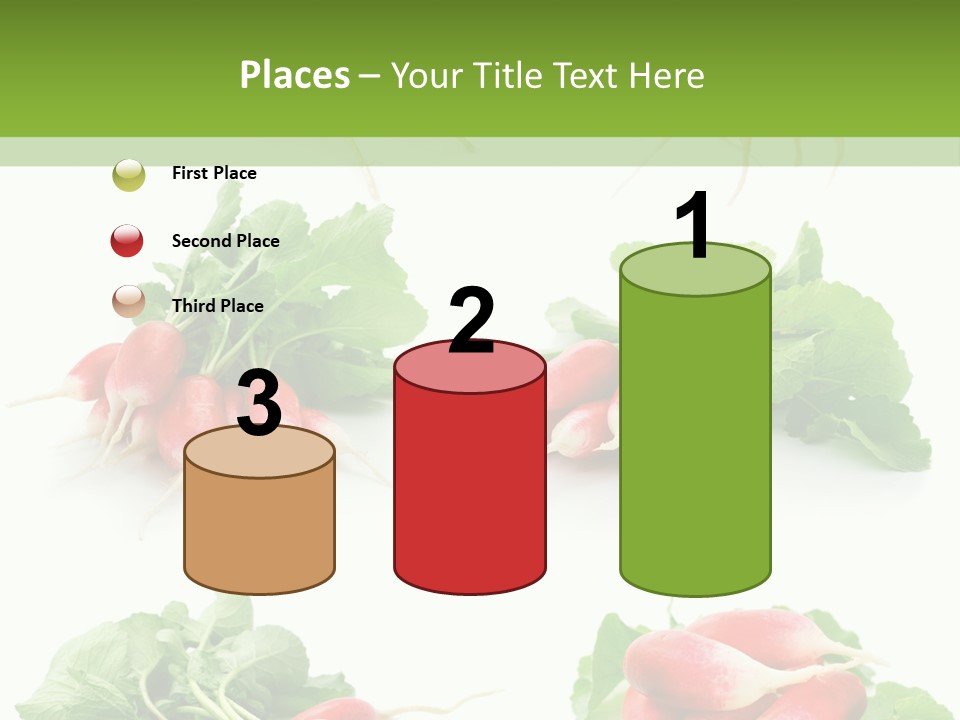 Group Vegetarian Holding PowerPoint Template