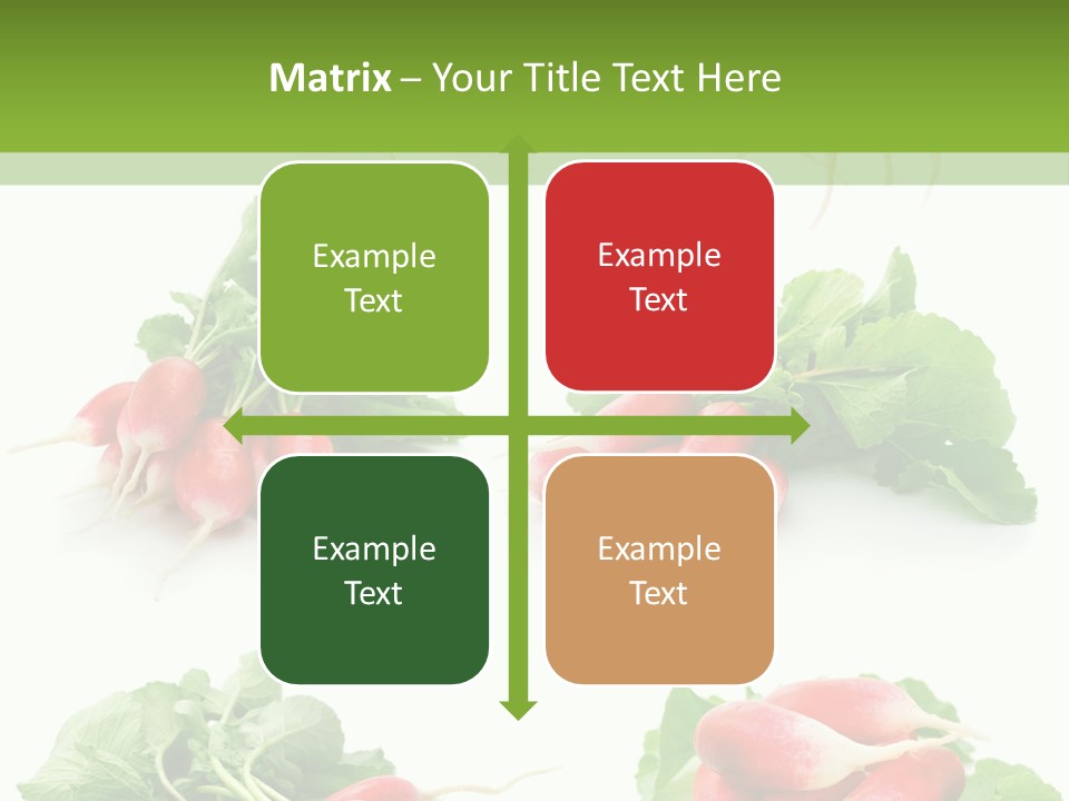 Group Vegetarian Holding PowerPoint Template
